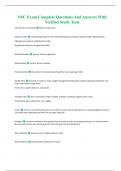 NSC Exam Complete Questions And Answers With Verified Study Tests