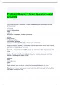 ProStart Chapter 1Exam Questions and Answers