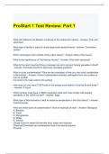 ProStart 1 Test Review Part 1 Questions and Answers