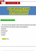 2024 HESI Rn Exit Exam V5 with NGN Questions and Verified Rationalized Answers, 100% Guarantee Pass