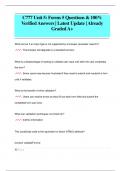 C777 Unit 5: Forms 5 Questions & 100%  Verified Answers | Latest Update | Already  Graded A+