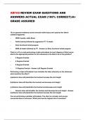 ABFAS REVIEW EXAM QUESTIONS AND ANSWERS ACTUAL EXAM (100% CORRECT)A+ GRADE ASSURED