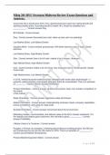 Mktg 201 BYU Swenson Midterm Review Exam Questions and Answers.