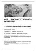 OWE 1 HAN - ANATOMIE, FYSIOLOGIE & PATHOLOGIE