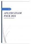 AFL1501 EXAM PACK 2024