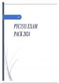 PYC1511 EXAM PACK 2024