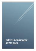 PYC1513 EXAM PREP NOTES 2024