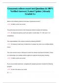 Grassroots referee recert test Questions & 100%  Verified Answers | Latest Update | Already  Graded A+