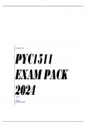 PYC1511 EXAM PACK 2024