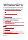 CWEA Collections Grade 2 Practice Test 74 Questions and Answers 2024