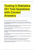 Tooling U Statistics 231 Test Questions with Correct Answers (1)