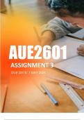 AUE2601 ASSIGNMENT 1 2024