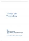 OCR 2023 Design and Technology H406/02: Problem solving in Product Design A Level Question Paper & Mark Scheme (Merged)