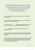 WGU C840 Digital Forensics in Cyber security practice exam 3 (74) actual questions and answers Western