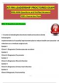 ATI RN Leadership Proctored Exam (2023 / 2024) with NGN Questions and Verified Answers, 100% Guarantee Pass