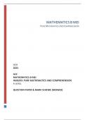 OCR 2023 GCE MATHEMATICS B MEI H640/03: PURE MATHEMATICS AND COMPREHENSION A LEVEL QUESTION PAPER & MARK SCHEME (MERGED)