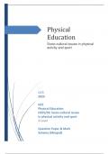 OCR 2023 GCE Physical Education H555/03: Socio-cultural issues in physical activity and sport A Level Question Paper & Mark Scheme (Merged)