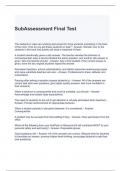 SubAssessment Final Test-solved