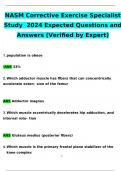 NASM Nutrition Coaching Exam 2024 / 2025 Expected Questions and Answers STUDY BUNDLE (COMPLETE PACKAGE)