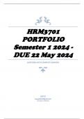 HRM3701 PORTFOLIO Semester 1 2024 - DUE 22 May 2024