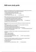 NAB exam study guide Questions And Answers