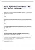 GCSE Physics Higher Tier Paper 1 May 2020 Questions & Answers