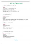 NSG 252 Medications Actual Exam 2024 Q & A  (Graded A+ )