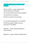PCI DSS (QSA Study) questions and answers