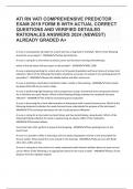 ATI RN VATI COMPREHENSIVE PREDICTOR EXAM 2024 WITH ACTUAL CORRECT QUESTIONS AND VERIFIED DETAILED RATIONALES ANSWERS 2024 (NEWEST) ALREADY GRADED A+