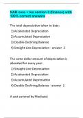 NAB core + los section 3 (finance) with 100% correct answers