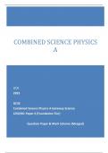 Combined Revision package for Physics Students.