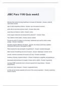 JIBC Para 1100 Quiz week 2 with correct Answers 