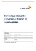 EvL 3.2 Preventieve interventie ontwerpen, uitvoer