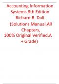 Solutions Manual For Accounting Information Systems 8th Edition  Richard B. Dull  