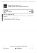 Cambridge International Examinations Cambridge International Advanced Subsidiary and Advanced Level ACCOUNTING 9706/33 Paper 3 Structured Questions May/June 2018