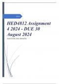 HED4812 Assignment 4 2024 - DUE 30 August 2024