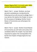 Kappa Sigma RLP (1,2,3,4,5) with 100% correct answers(latest update)