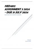 HED4812 Assignment 3 2024 - DUE 31 July 2024