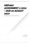 HED4812 Assignment 4 2024 - DUE 30 August 2024