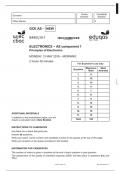 GCE AS – NEW B490U10-1 ELECTRONICS – AS component 1 Principles of Electronics