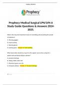 Prophecy OR Study Guide Exam Containing 66 Terms with Definitive Solutions 2024-2025.