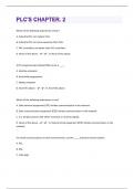 PLC's Chapter. 2|51 Questions With Completely Correct Answers |Guaranteed A+ Grade