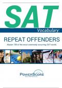 The PowerScore Vocabulary Repeat Offenders