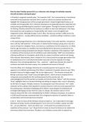 A grade 9 AQA GCSE exemplar essay that answers the question: "How far does Priestley present Eric as a character who changes his attitudes towards himself and others during the couse of the play?"