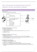Samenvatting osteologie/ arthrologie ABS II 