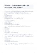 Veterinary Pharmacology_ 088125RR (pennfoster exam answers)