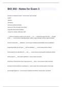 BIO 202 Arizona State University -BIO 202 - Notes for Exam 3