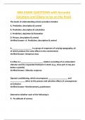 ABA EXAM QUESTIONS with Accurate  Solutions and (likely to be on the final)