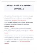 WST3015 QUIZES WITH ANSWERS  {GRADED A+} 