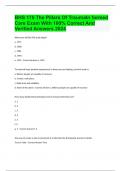 BHS 175 The Pillars Of TraumaIn formed Care Exam With 100% Correct And Verified Answers 2024